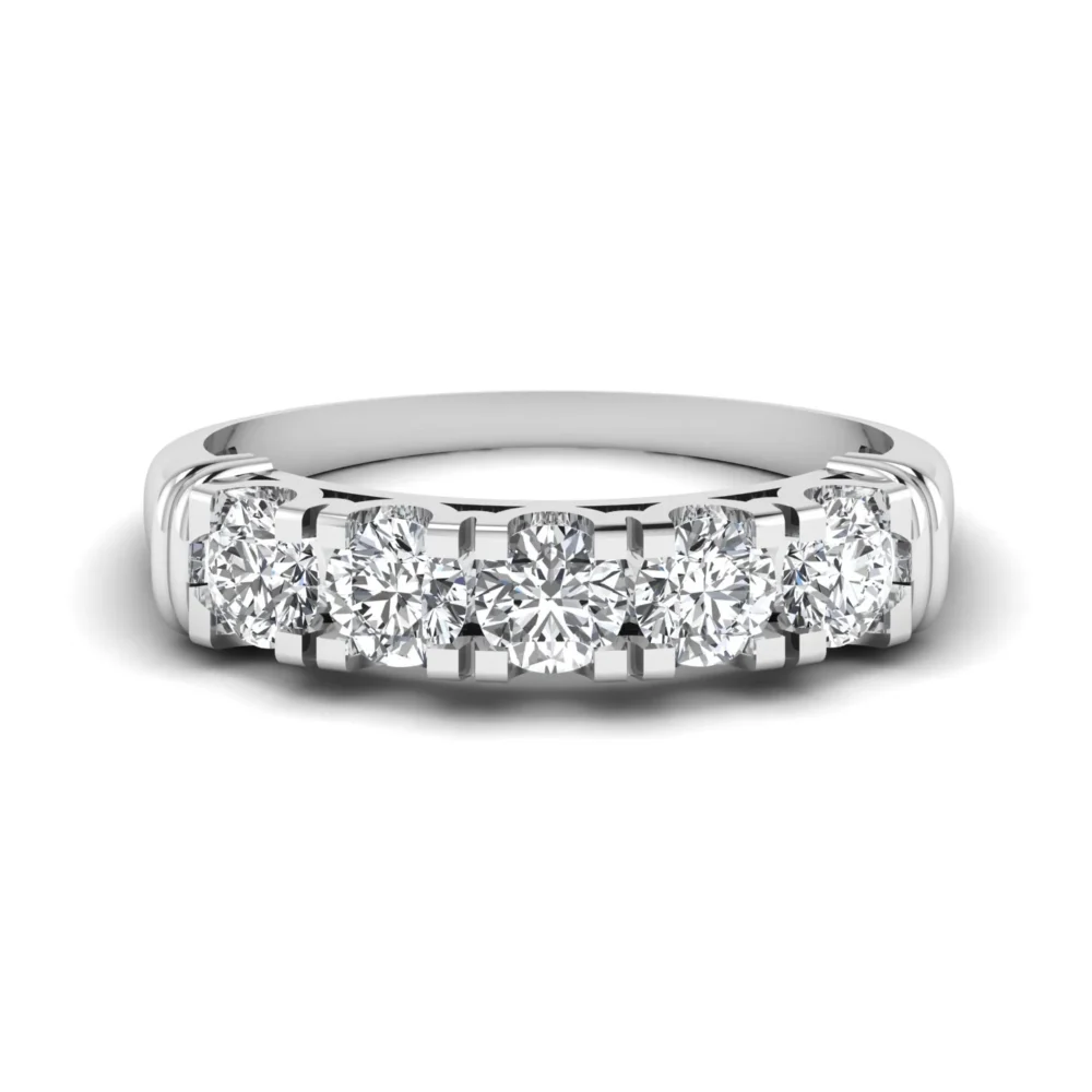 Five Stone Round Diamond 1.25CT Finger Ring - Image 2